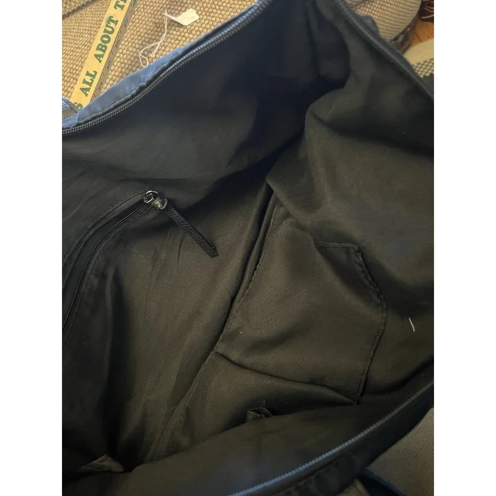 Botkier New York Black Xtra Large Tote Nylon Zipper Shoulder Bag 11 x 17 Soho
